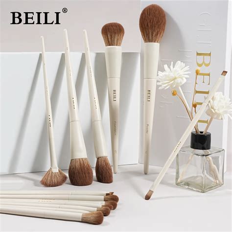 Beili Professional Beige Makeup Brush Set Pcs Suitable For Loose