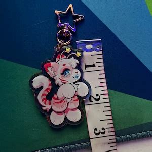 Acrylic Kitty Charm - Etsy