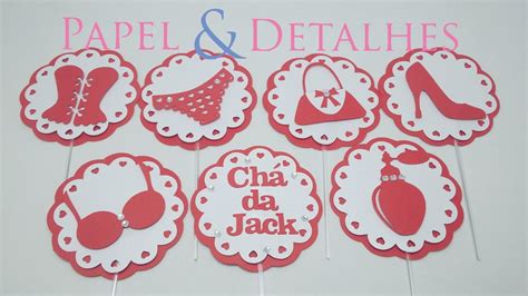 Toppers Ch De Lingerie Vermelho Elo Produtos Especiais