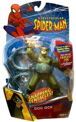 Spectacular Spider Man Animated Doc Ock W Snapping Tentacles Figure NEW