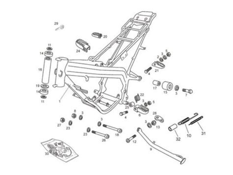 Despiece Chasis Derbi Senda Gilera SMT Aprilia RX SX