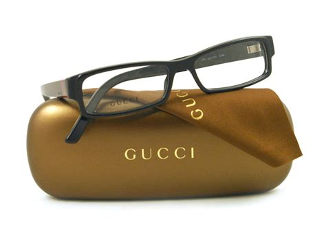 Eyeglass Frames for Men: Gucci 1576 Black Eyeglasses Size 53m