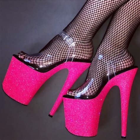 Glitter Heels™ On Instagram “ 8”rockstar Pink Vegan Glitterheels