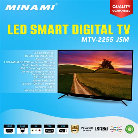 Minami Led Inch Smart Tv Netflix Ready W Bluetooth Air Mouse