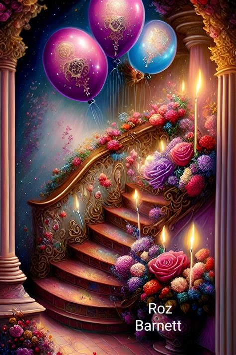 Pin By Janine Moseley On 1 1 Roz Barnett In 2023 Balloons Rose Candles