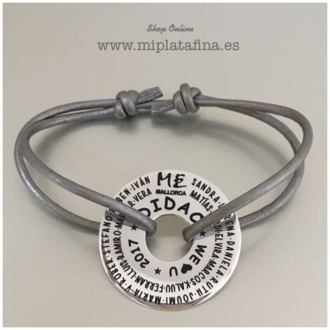 Pulsera Aro Xl Joyas Grabadas Personalizadas Plata De Ley Silver