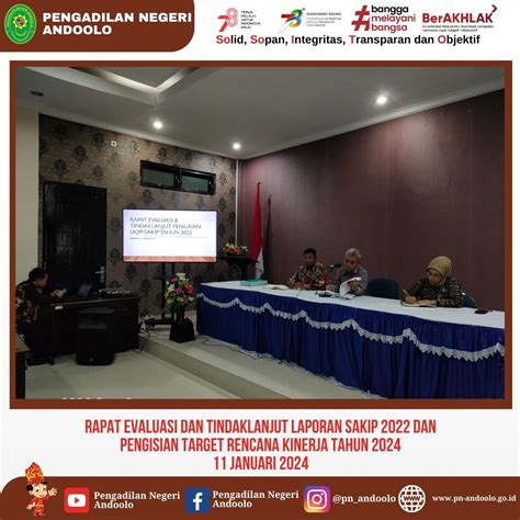 Rapat Evaluasi Dan Tindaklanjut Laporan Sakip Dan Pengisian Target