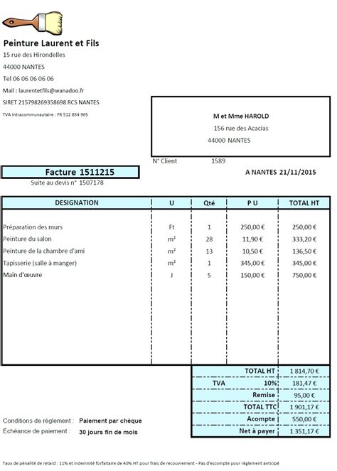 Exemple Devis En Peinture Livreetvin Fr