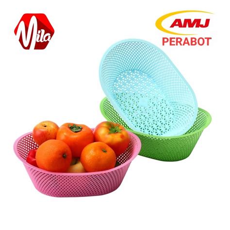 Jual Mila Keranjang Buah Oval L Shopee Indonesia