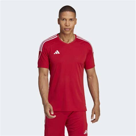 Adidas Mens Soccer Tiro 23 League Jersey Red Free Shipping With