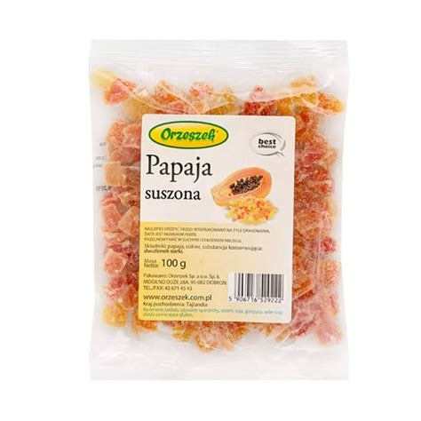 Papaja Suszona Orzeszek 100 G Orzeszek Sklep EMPIK