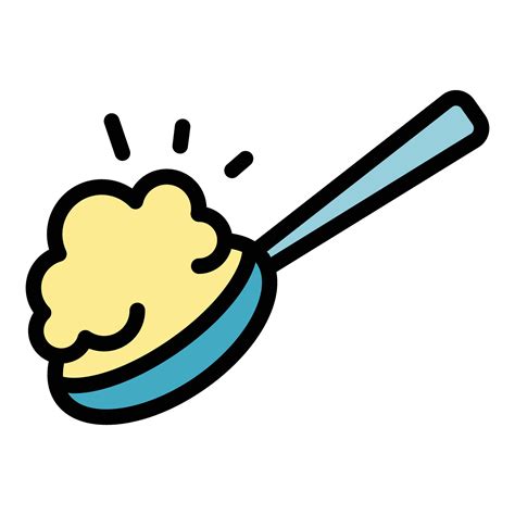 Spoon cereal icon vector flat 27293566 Vector Art at Vecteezy