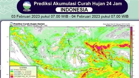 Prakiraan Hujan Di Indonesia Jumat 3 Februari 2023 Bmkg Bali Ntt