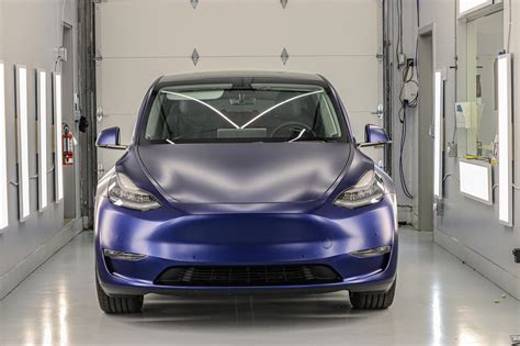 Tesla Model Y Matte Paint Protection Film Ppf Wrap Vancouver