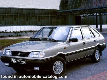 Fso Polonez Data And Specifications Catalogue