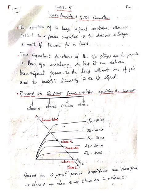 Class a & Class b Power Amplifier | PDF