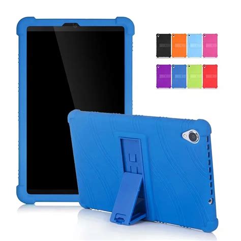 Silicon Cover Case With Kickstand For Lenovo Tab M8 3rd Gen FHD HD