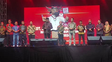 KPU Jombang Luncurkan Maskot Si Kebo Kicak Demokrasi Dan Jingle Pilkada