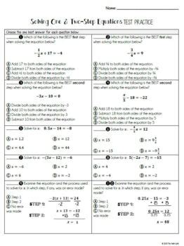 Two Step Equations With Rational Numbers Worksheet