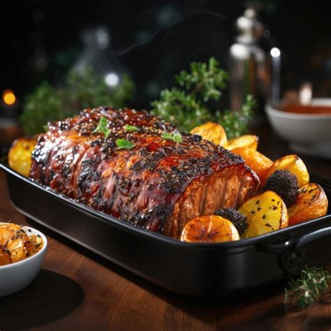 Premium Photo Gigot Dagneau Roasted Leg Of Lamb Typically Served With