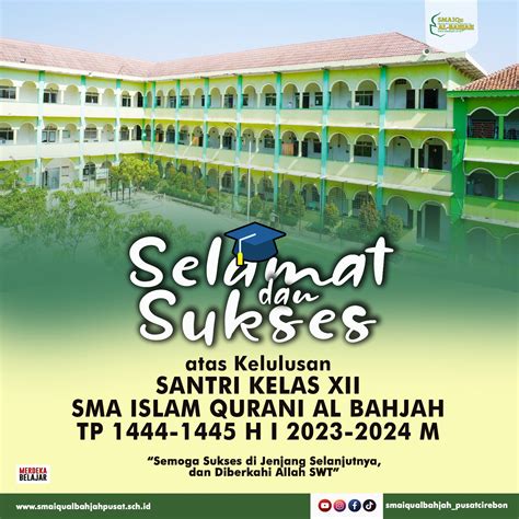 Selamat Sukses Atas Kelulusan Santri Kelas Xii