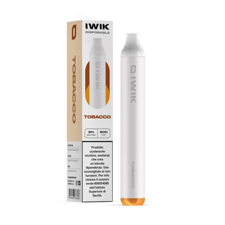 IWIK Tobacco 400mAh Sigaretta Usa E Getta 600 Puff Smo KingShop