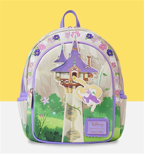 Loungefly Disney Tangled Rapunzel Swinging From Tower Mini Backpack