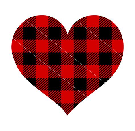 Buffalo Plaid Heart Svg Dxf Png Plaid Design Plaid Heart Buffalo