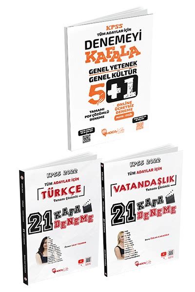 2022 KPSS Türkçe 21 Kafa Deneme Vatandaşlık 21 Kafa Deneme GYGK