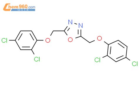 845978 03 2 1 3 4 Oxadiazole 2 5 bis 2 4 dichlorophenoxy methyl 化学式