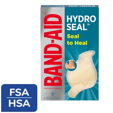 Band Aid Brand Hydro Seal Hydrocolloid Bandages Large 6 Ct Kroger