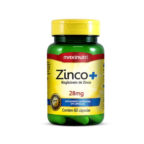 Zinco 60 Cápsulas Maxinutri