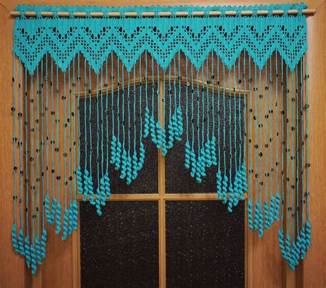 PDF Pattern Crochet Curtain Crochet Diagram Etsy Crochet Curtains