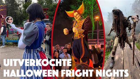 Uitverkochte Halloween Fright Nights Dag In Walibi Holland Drukte