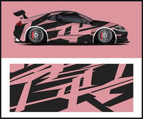 Premium Vector | A car with a black and pink design that says " i'm a ...