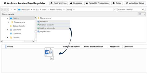 Seleccionar Archivos A Respaldar