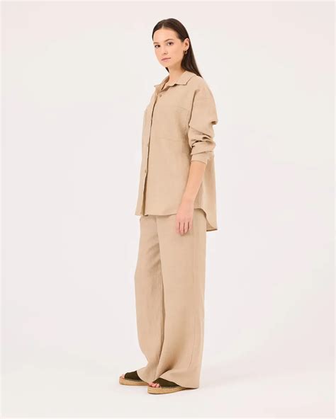 buttoned long sleeve linen shirt secilstore