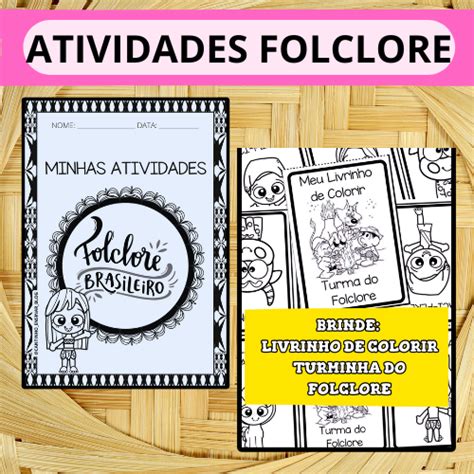 Caderno De Atividades Sobre Os Personagens Do Folclore Loja Minhas