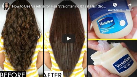 How To Use Vaseline For Hair Straightening And Fast Hair Growth