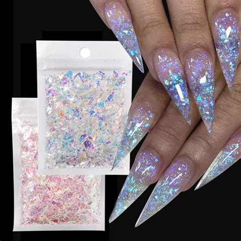 Amazon Nail Art Glitter Sequins Irregular Fragments Cellophane