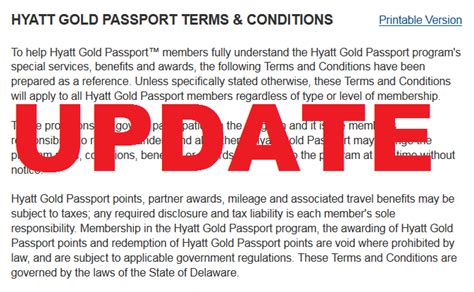 Hyatt Gold Passport Terms And Conditions Update September 25 2015 Loyaltylobby