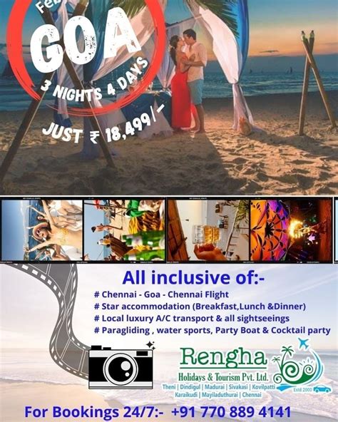 Https Renghaholidays Packages Delightful Goa Tour Package N