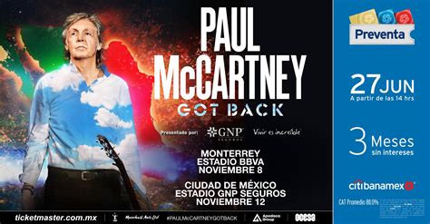 Paul Mccartney Regresa A M Xico Con El Got Back Tour Digger Mx