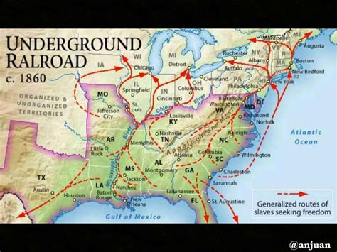 A Map Of The Underground Railroad