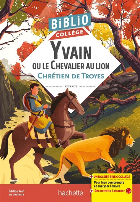 Bibliocoll Ge Yvain Ou Le Chevalier Au Lion Chr Tien De Troyes