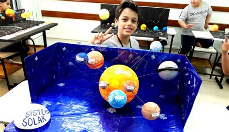 Anos Apresentam Maquetes Sobre O Sistema Solar