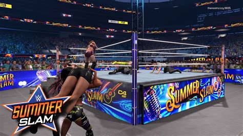 WWE 2K23 SUMMER SLAM DAMGE CTRL VS NIA TAMINA VS RONDA SHAYNA VS