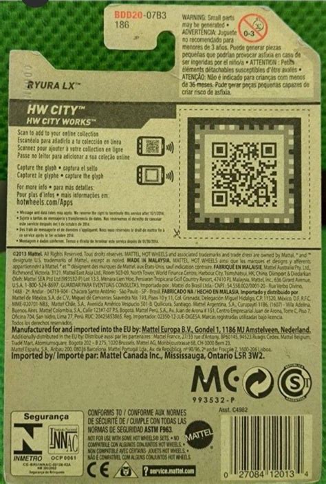 New Ryura LX HW City Works Hot Wheels Car Hotwheels Hobbies Toys