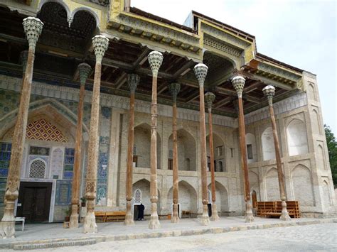 Bolo Hauz Mosque Bukhara Uzbekistan