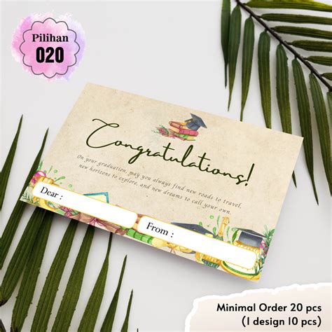 Jual Greeting Card Graduation Gift Card Kartu Ucapan Wisuda Artu